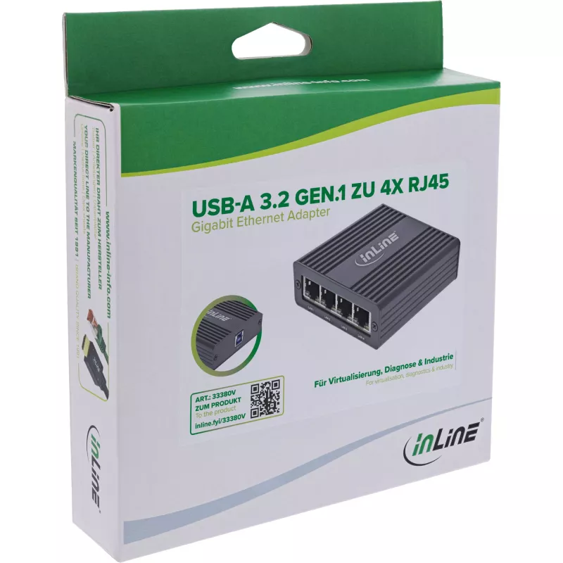 InLine 33380V verkkokortti Ethernet 1000 Mbit/s
