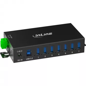 InLine 35396B USB-keskitin USB 3.2 Gen 1 (3.1 Gen 1) Type-B 5000 Mbit/s musta