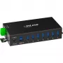 InLine 35396B USB-keskitin USB 3.2 Gen 1 (3.1 Gen 1) Type-B 5000 Mbit/s musta