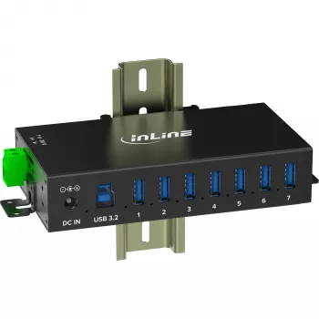 InLine 35396B USB-keskitin USB 3.2 Gen 1 (3.1 Gen 1) Type-B 5000 Mbit/s musta