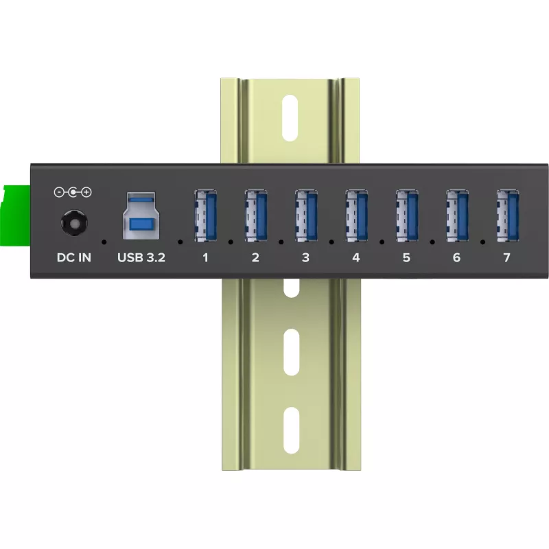 InLine 35396B USB-keskitin USB 3.2 Gen 1 (3.1 Gen 1) Type-B 5000 Mbit/s musta
