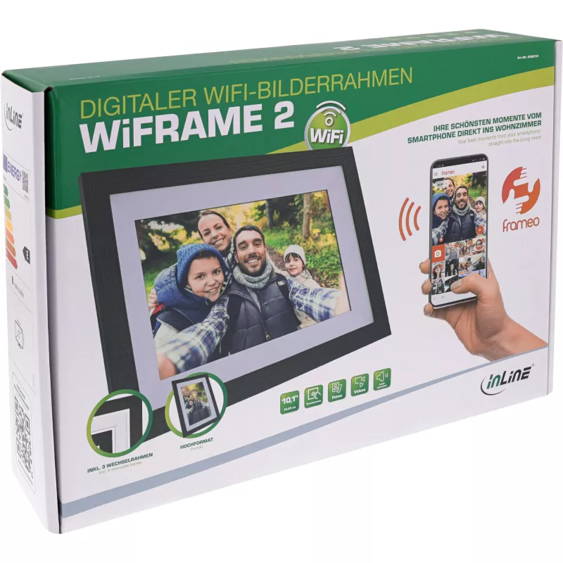 InLine WiFi-valokuvakehys WiFRAME 2, 10,1
