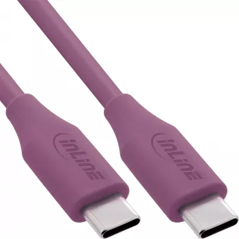 USB-kaapeli InLine 35891P 1 m USB C violetti USB 2.0 0,48 Gbit/s