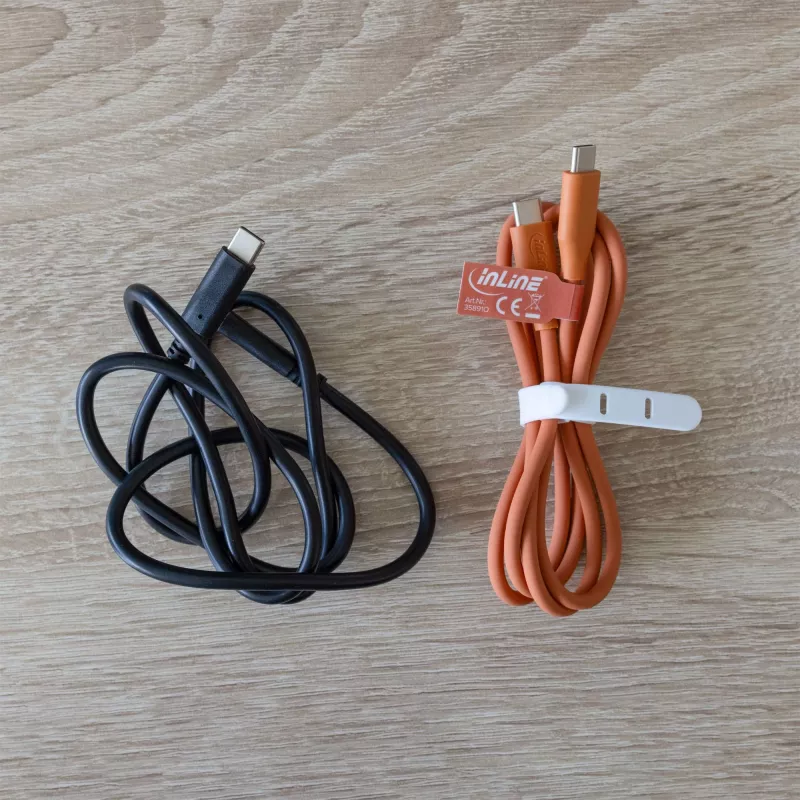 InLine 35891O USB-kaapeli USB 2.0 1 m USB C oranssi