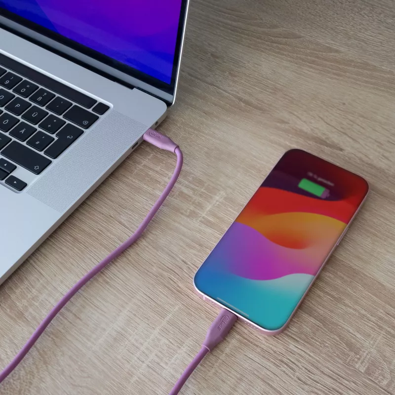 InLine 35895P USB-kaapeli USB 2.0 0,5 m USB C violetti