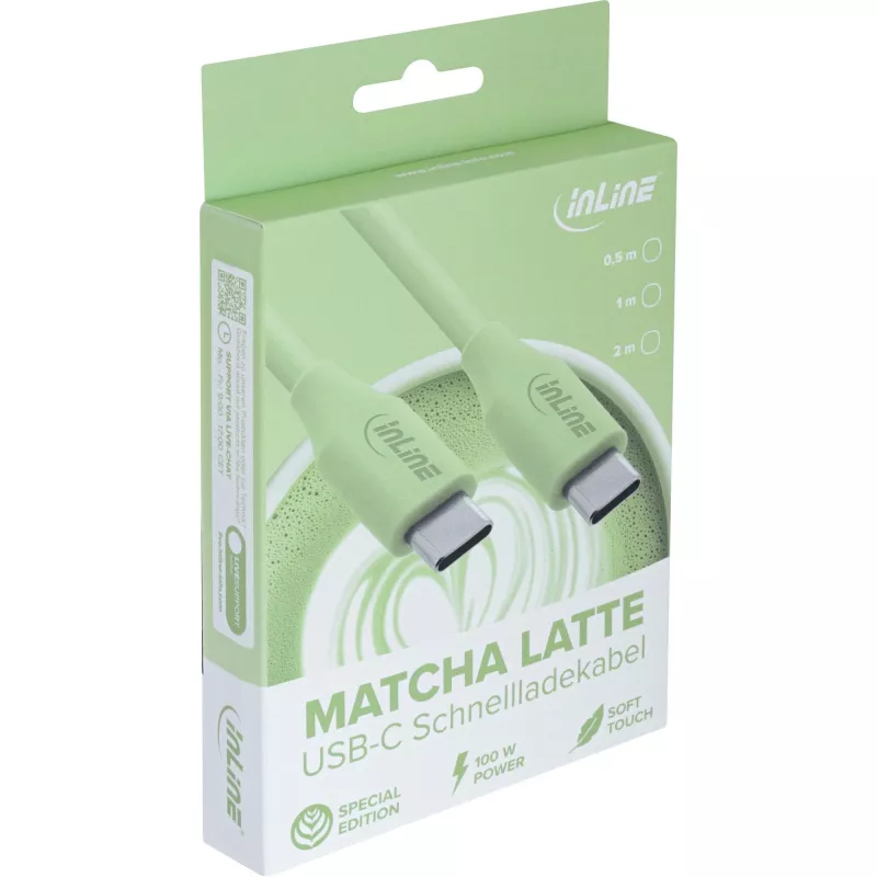 InLine 35895G USB-kaapeli USB 2.0 0,5 m USB-C vihreä