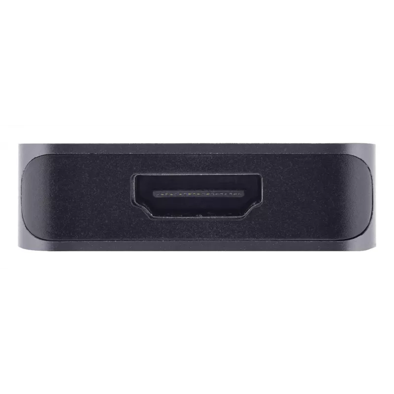 USB-C-keskitin InLine 35392D USB 3.2 Gen 2 Type-C isäntä HDMI, USB-A, USB-C 10000 Mbit/s harmaa
