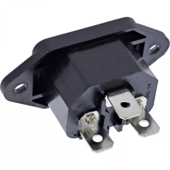 InLine S-16701 verkkopistoke-adapteri musta