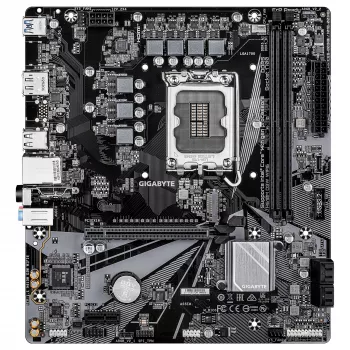 GIGABYTE H610M D3W WIFI6 emolevy – tukee Intel Core 14. sukupolven CPU:ita, 5+1+1 vaihe VRM, jopa 5600 MHz DDR4, 1x PCIe 3.0 M.2, Wi-Fi 6, 1GbE LAN, USB 3.2 Gen 1