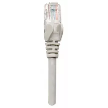 Intellinet verkkopatchkaapeli, Cat6, 3m, harmaa, CCA, U/UTP, PVC, RJ45, kullatut kontaktit, rastnasunsuoja, vedonpoistolla, elinikäinen takuu