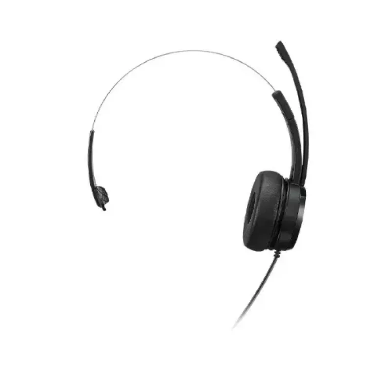 Lenovo 100 Mono -kuulokemikrofoni johdollinen pääpanta Office/Call Center USB Type-A musta