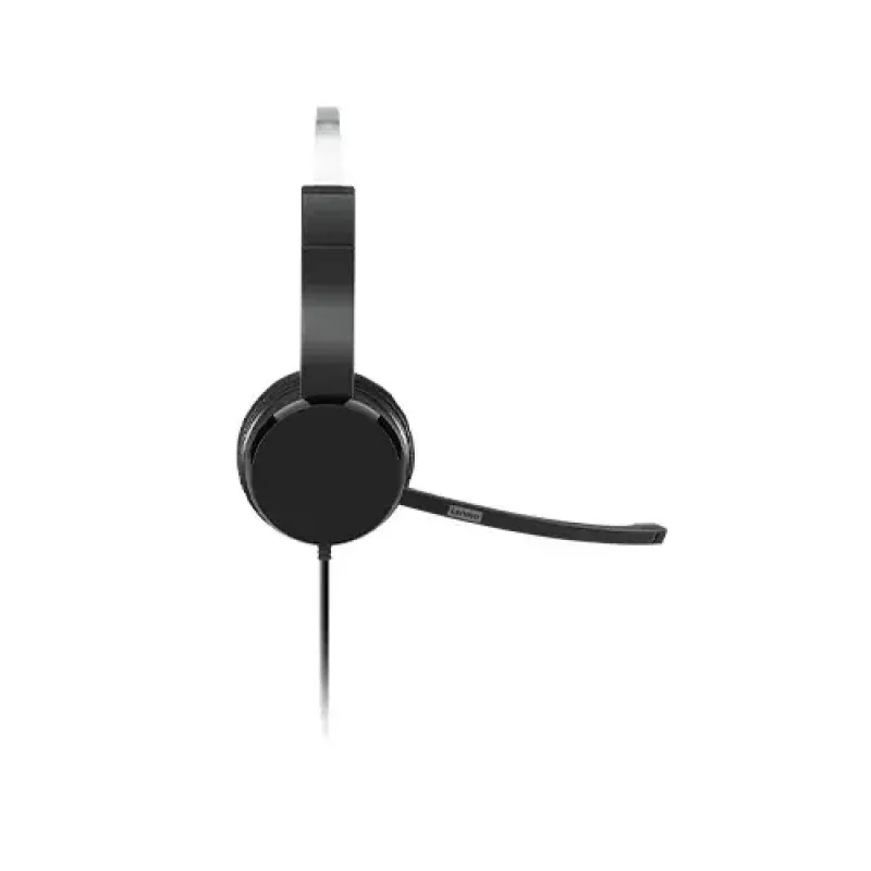 Lenovo 100 Mono -kuulokemikrofoni johdollinen pääpanta Office/Call Center USB Type-A musta
