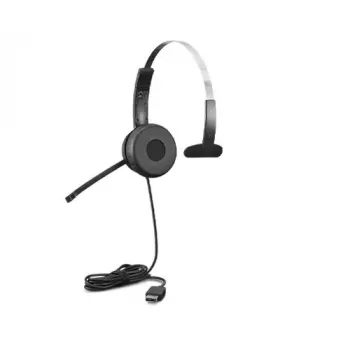 Lenovo 100 Mono -kuulokemikrofoni johdollinen pääpanta Office/Call Center USB Type-A musta