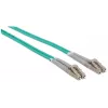 Intellinet kuitu-patchkaapeli, OM3, LC/LC, 5m, aqua, duplex, multimode, 50/125 µm, LSZH, kuitu, elinikäinen takuu