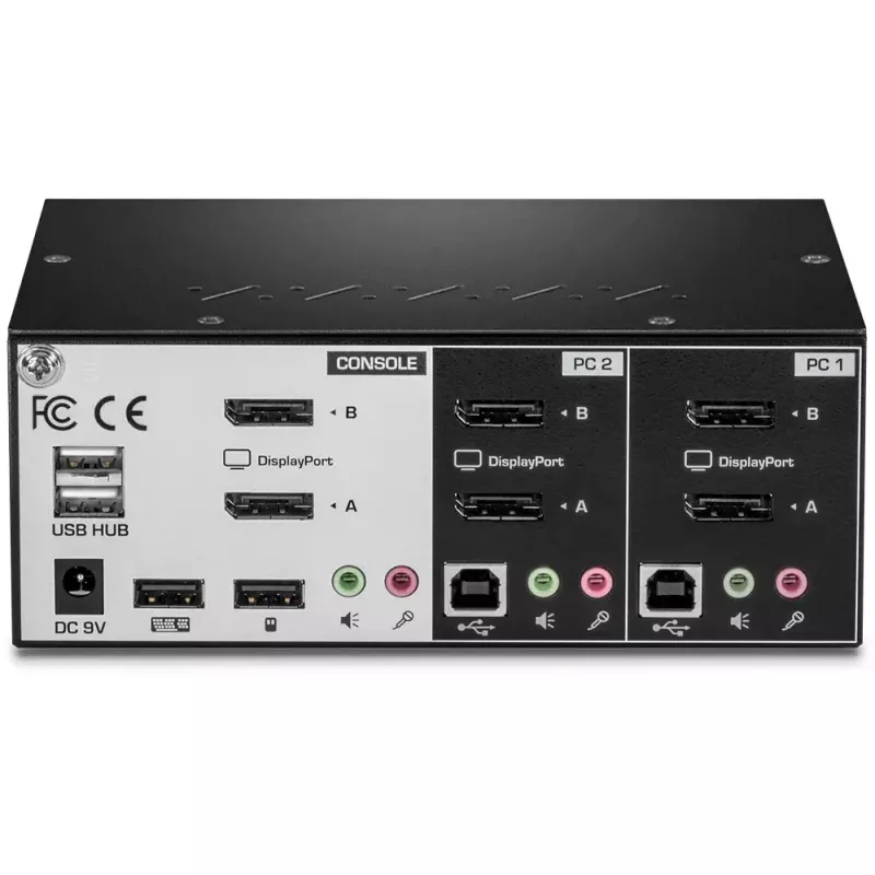 KVM-kytkin Trendnet TK-240DP musta