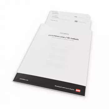 Patch-paneelin lisävaruste Patchbox PONEIDLABEL — paperitarrat patch-paneeleille (PONEIDLABEL)