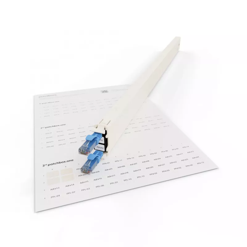 Patch-paneelin lisävaruste Patchbox PONEIDLABEL — paperitarrat patch-paneeleille (PONEIDLABEL)