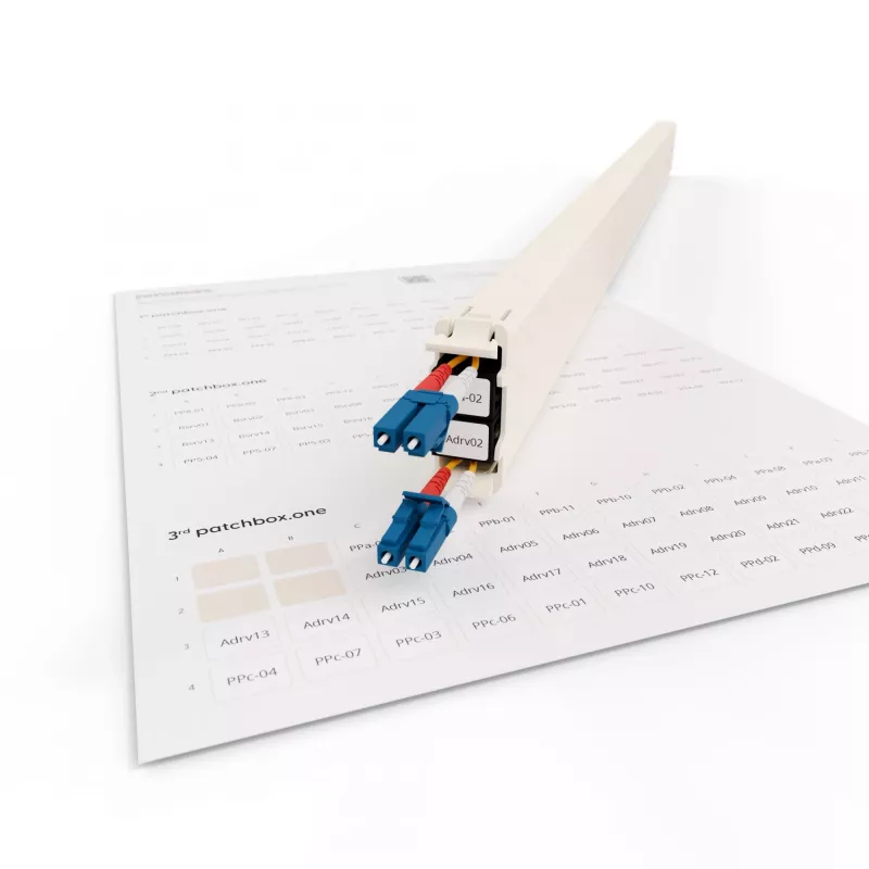 Patch-paneelin lisävaruste Patchbox PONEIDLABEL — paperitarrat patch-paneeleille (PONEIDLABEL)