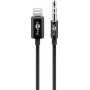 Audiokaapeli Goobay Apple Lightning - 3,5 mm 1 m musta