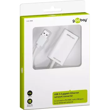 USB 3.0 Gigabit Ethernet -verkkosovitin Goobay 95442