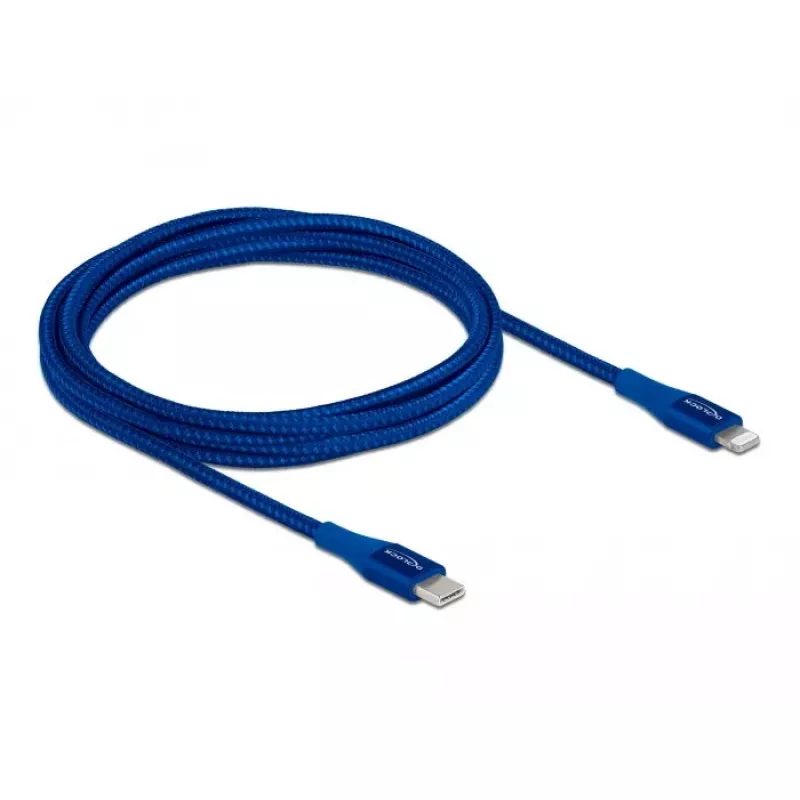 Tieto- ja latauskaapeli USB Type-C - Lightning DeLOCK 85417