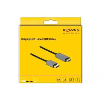 Aktiivinen DisplayPort 1.4 - HDMI-kaapeli DeLOCK 85930 3 m