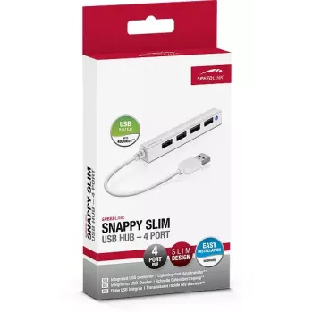 USB-keskitin SPEEDLINK SNAPPY ohut SL-140000-WE