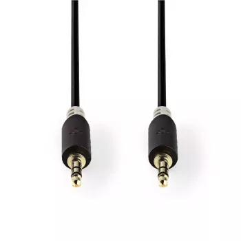 Audiokaapeli Nedis CABW22000AT10 1 m 3,5 mm kuparipinnoitettu alumiini