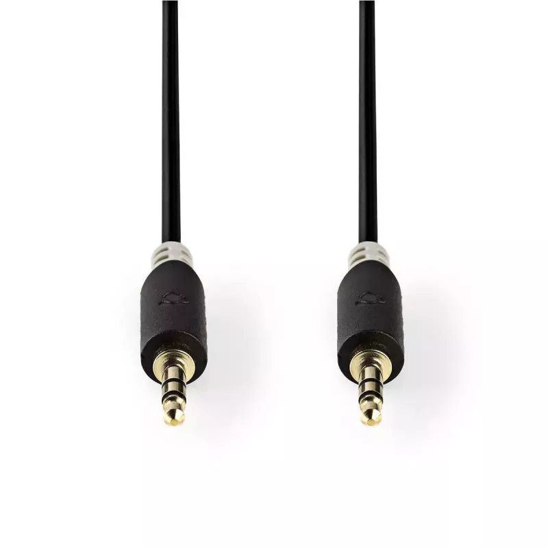 Audiokaapeli Nedis CABW22000AT10 1 m 3,5 mm kuparipinnoitettu alumiini