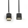 USB-kaapeli Nedis CCBW60010AT20 2 m USB 2.0 USB A antrasiitti