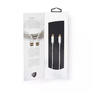 USB-kaapeli Nedis CCTB60700AL20 2 m USB-C alumiini USB 2.0