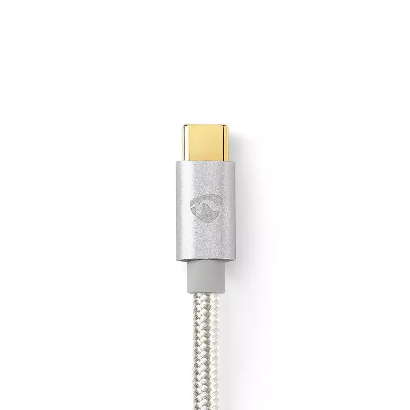 USB-kaapeli Nedis CCTB60700AL20 2 m USB-C alumiini USB 2.0