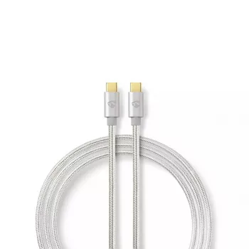 USB-kaapeli Nedis CCTB60700AL20 2 m USB-C alumiini USB 2.0