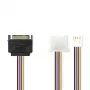 Nedis CCGP73550VA015 sisäinen virtakaapeli 0,15 m SATA 15-napainen uros