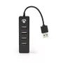 USB-keskitin Nedis UHUBU2420BK USB 2.0 480 Mbit/s musta