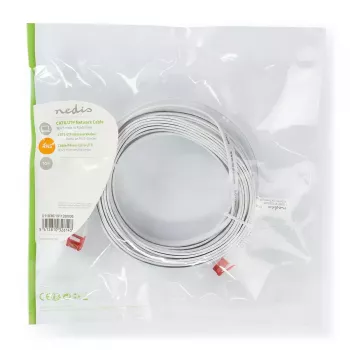Nedis CCGP85216WT100 verkkokaapeli valkoinen 10 m Cat6 U/UTP