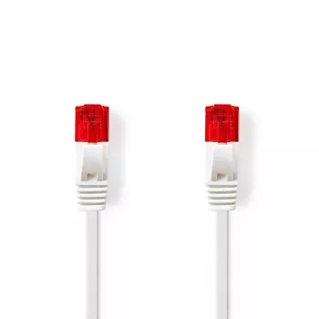 Nedis CCGP85216WT100 verkkokaapeli valkoinen 10 m Cat6 U/UTP