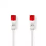 Nedis CCGP85216WT100 verkkokaapeli valkoinen 10 m Cat6 U/UTP