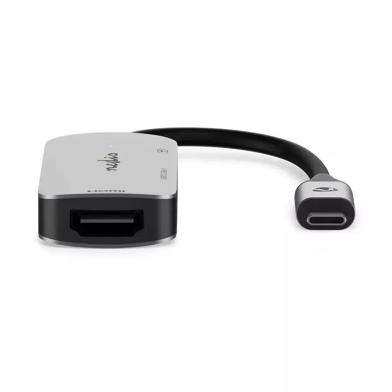 USB-keskitin Nedis CCGB64230GY01 Type-C 5000 Mbit/s harmaa