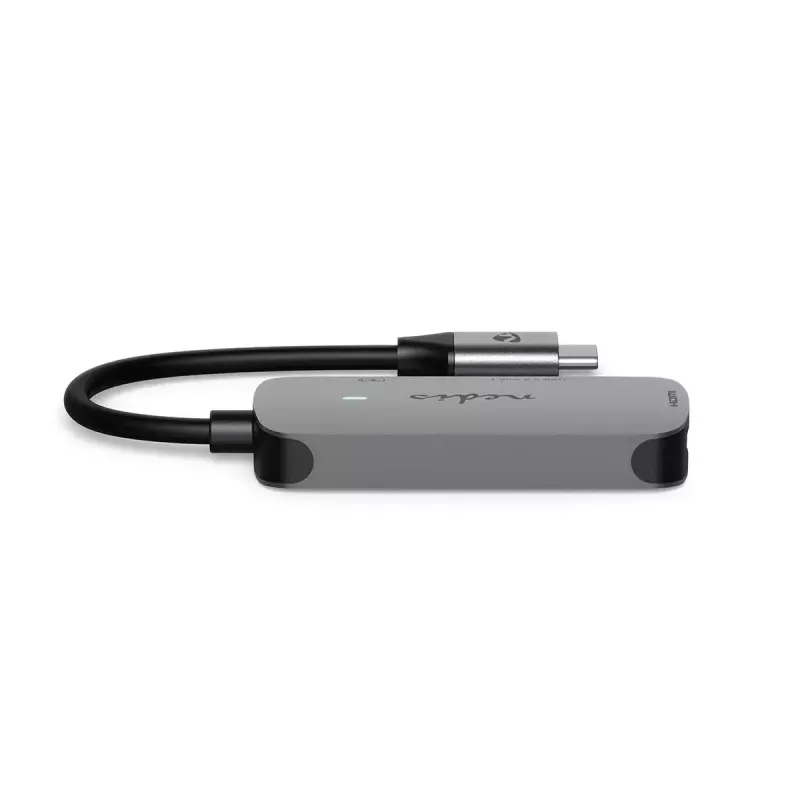 USB-keskitin Nedis CCGB64230GY01 Type-C 5000 Mbit/s harmaa