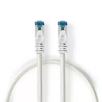 Verkkokaapeli Nedis CCTB85321AL05 RJ-45 Cat6a 0,5 m hopea