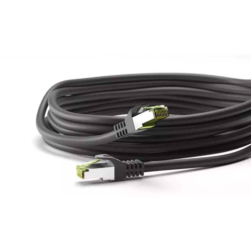 Verkkokaapeli Wentronic 61095 3 m Cat8.1 S/FTP musta
