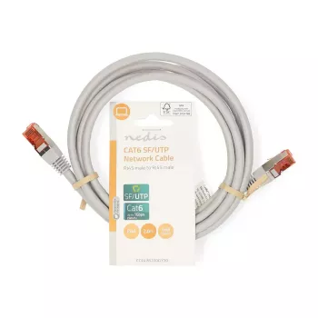 Verkkokaapeli Nedis CCGL85220GY20 RJ-45 Cat6 2 m harmaa