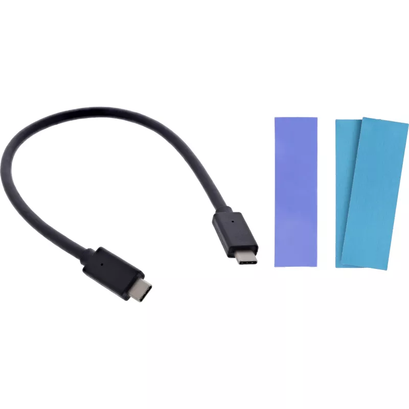 InLine USB3.2 Gen.2 USB-C M.2 SSD (PCIe NVMe & SATA) kotelo