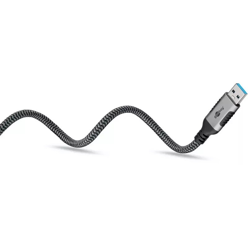 Goobay kaapelisovitin USB A RJ-45 15m musta hopea
