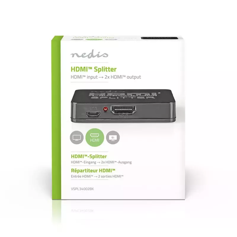 Videojakaja Nedis VSPL34002BK