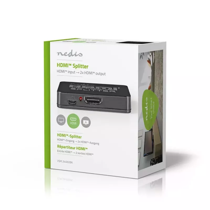 Videojakaja Nedis VSPL34002BK