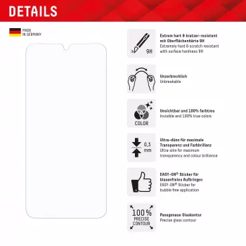 Displex Smart Glass (9H) Samsung Galaxy A26/A16 (5G)/A17 (4G/5G), asennustarrat, särkymätön