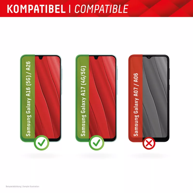 Displex Smart Glass (9H) Samsung Galaxy A26/A16 (5G)/A17 (4G/5G), asennustarrat, särkymätön
