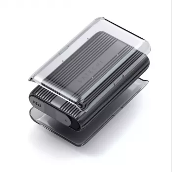 SSD-kotelo Satechi USB4 NVMe SSD Pro 4 TB 40 Gbit/s harmaa läpinäkyvä
